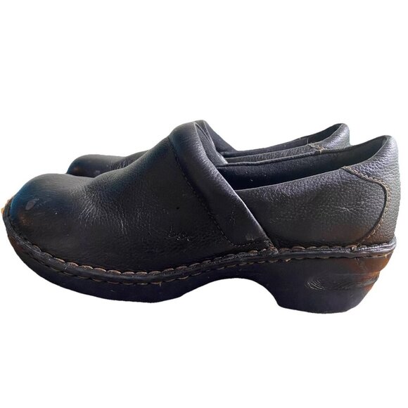 BOC Born Concept Clogs Women’s 11.5 Long Black Slip On Leather‎ Casual Shoes - Picture 6 of 6